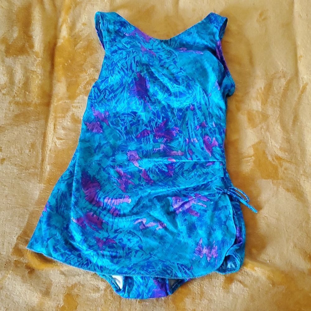 Vintage Seascamp 1980's Retro one piece swimsuit size 38/B
